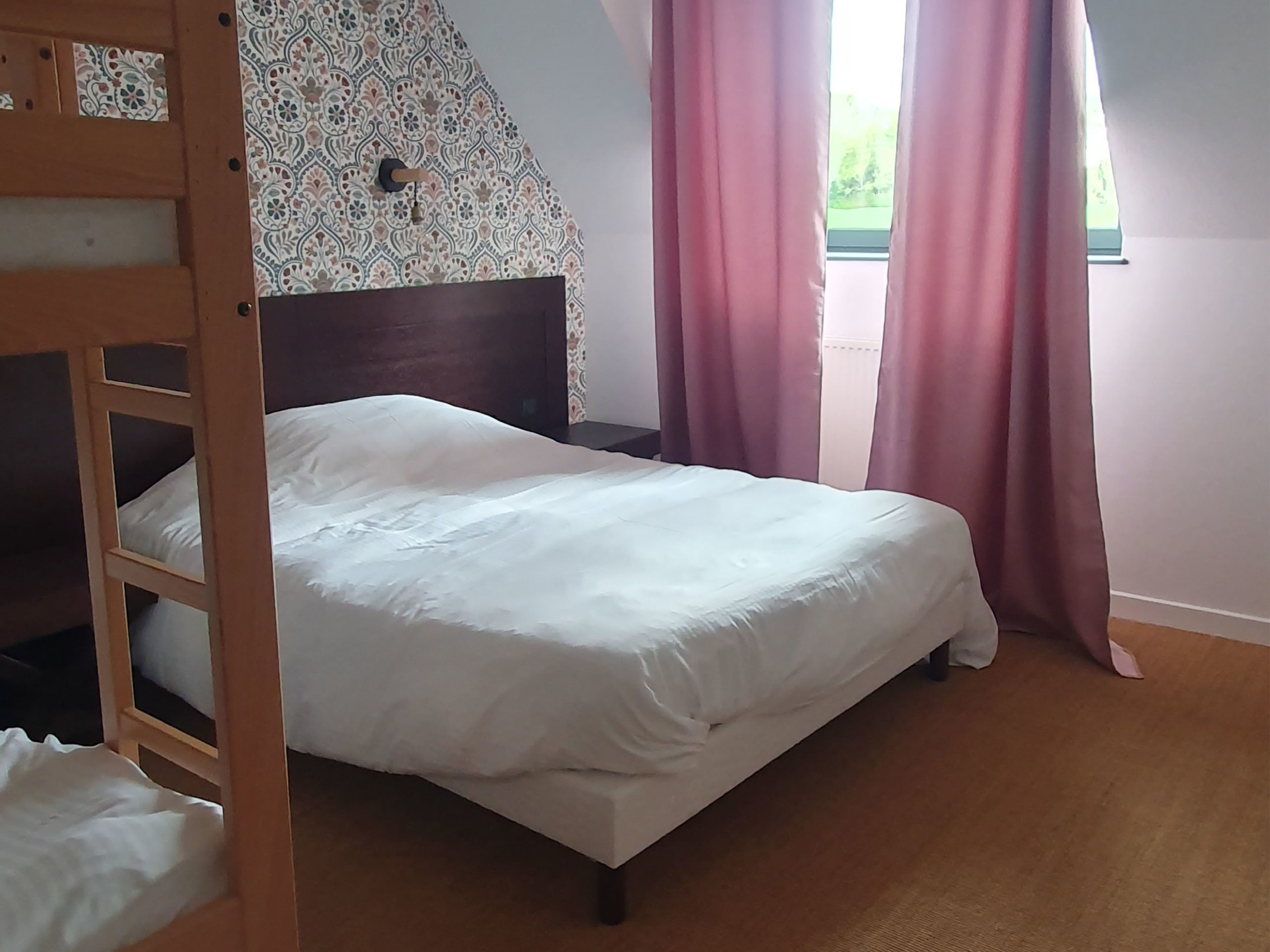 Chambre 4 couchages du gîte Le Grand Commun