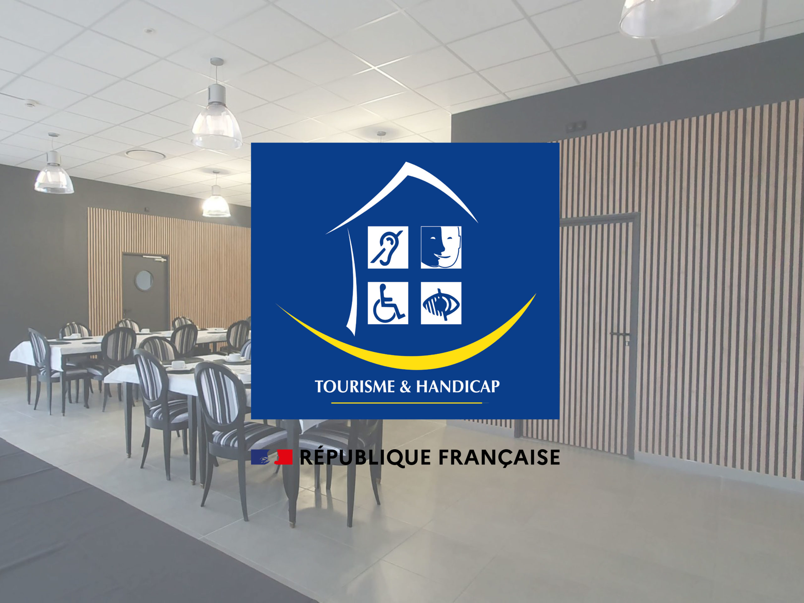 Le Grand Commun, Label Tourisme et Handicap pour le handicap auditif, mental, moteur et visuel, valable que pour le rez-de-chaussée